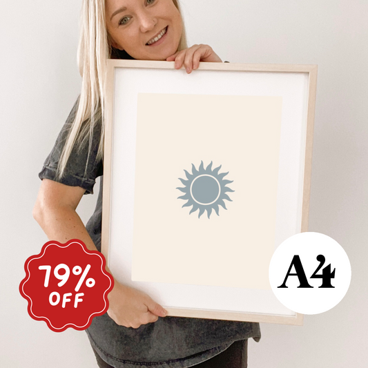 Sun wall print ~ River ~ Card stock Imperfect