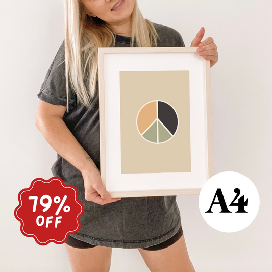 Peace wall wall print ~ card stock ~ Imperfect