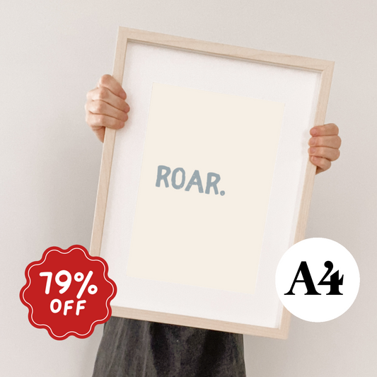 Roar wall print ~ River ~ Card stock Imperfect