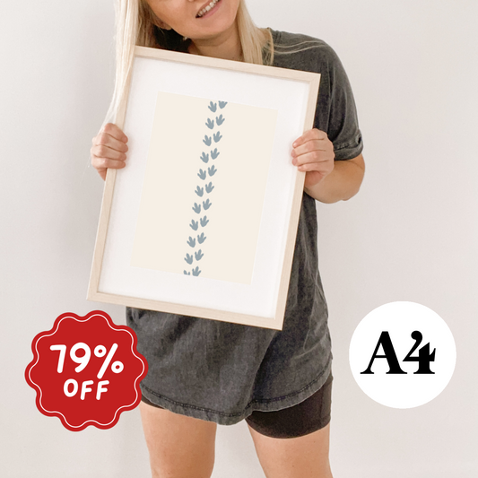 Dino tracks print ~ River ~ Card stock Imperfect