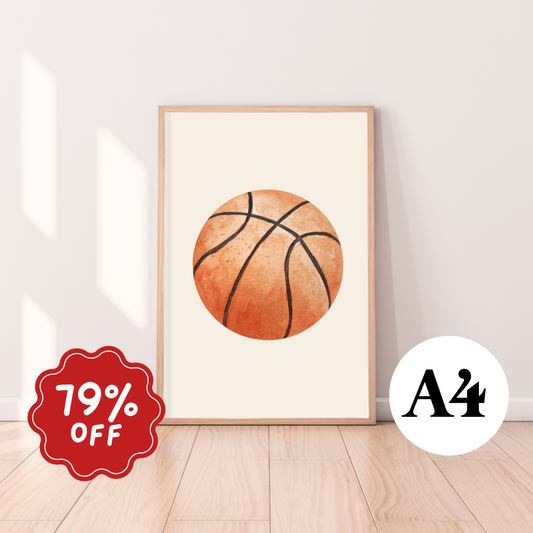 Basket ball wall print ~ Card stock ~ Imperfect