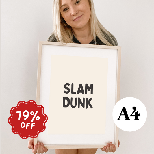 Slam dunk wall print  ~ Card stock ~ Imperfect
