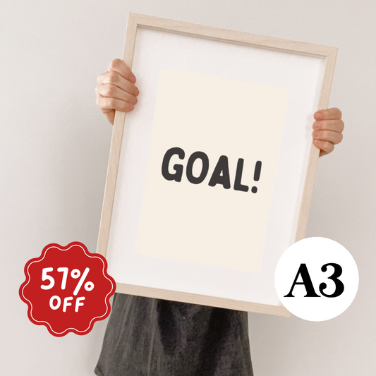 Goal wall print ~ Imperfect ~ A3