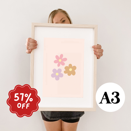 Flower child wall print ~ Imperfect ~ A3