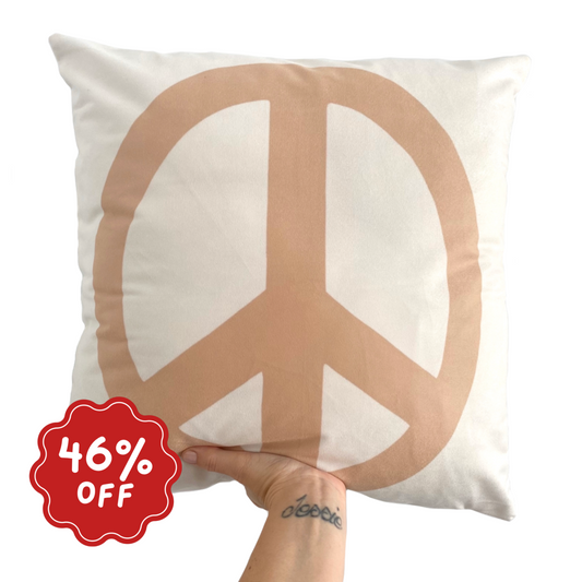 Classic peace cushion slip / cushion cover ~ Sand ~ Sale