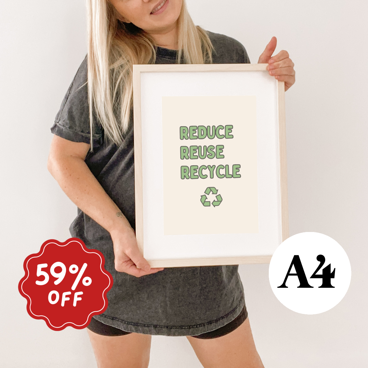 Recycling wall print ~ Discontinued ~ A4