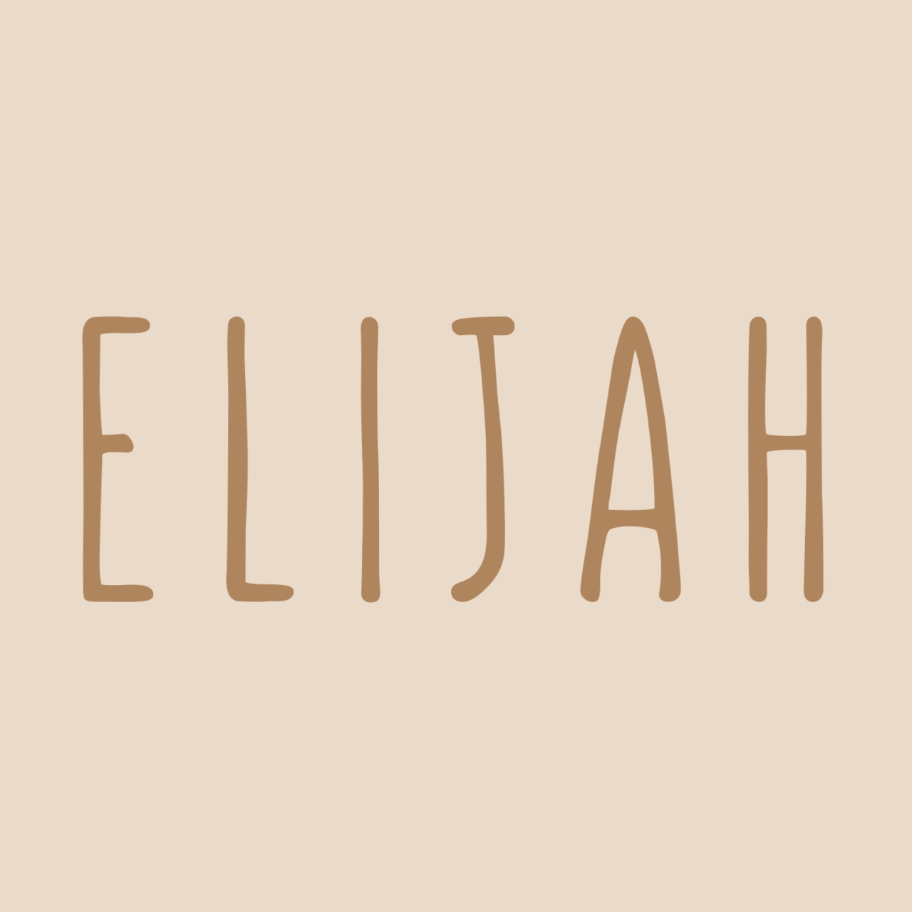 Personalised canvas gift tag ~ warm sand ~ Imperfect