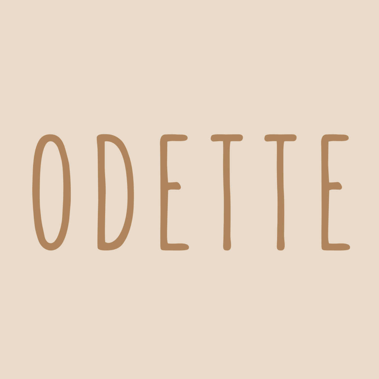 Personalised canvas gift tag ~ warm sand ~ Imperfect