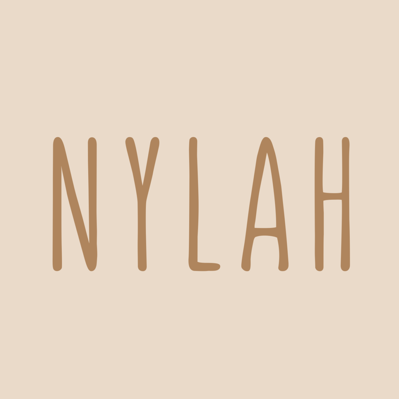 Personalised canvas gift tag ~ warm sand ~ Imperfect