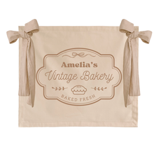 Personalised vintage bakery wall banner | Kids play cafe wall hanging  ~ Warm sand