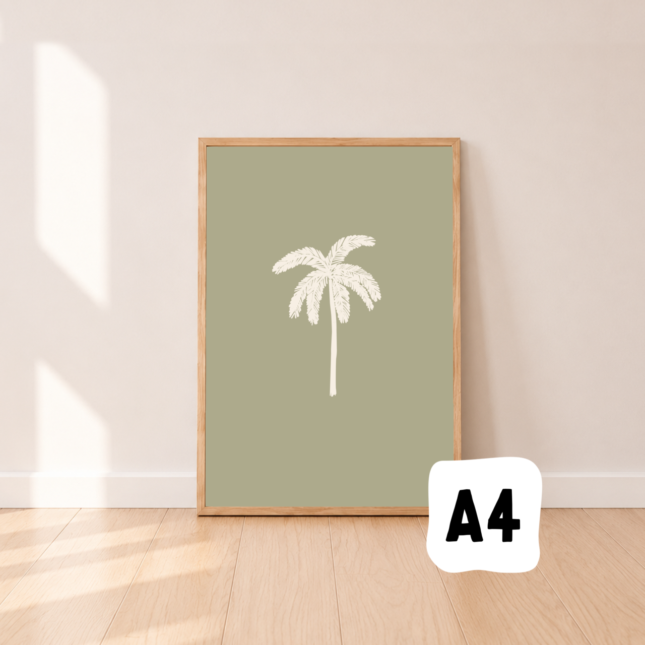 Palm tree wall print ~ Moss ~ Sale