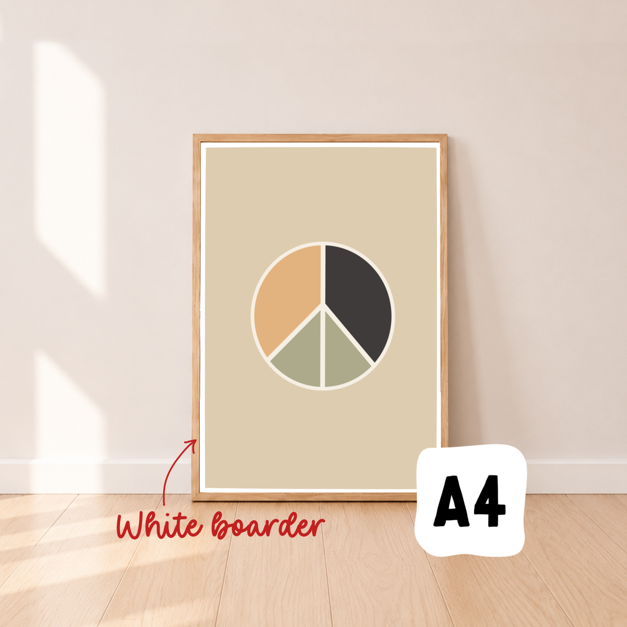 Peace wall print  ~ Parchment paper ~ Sale