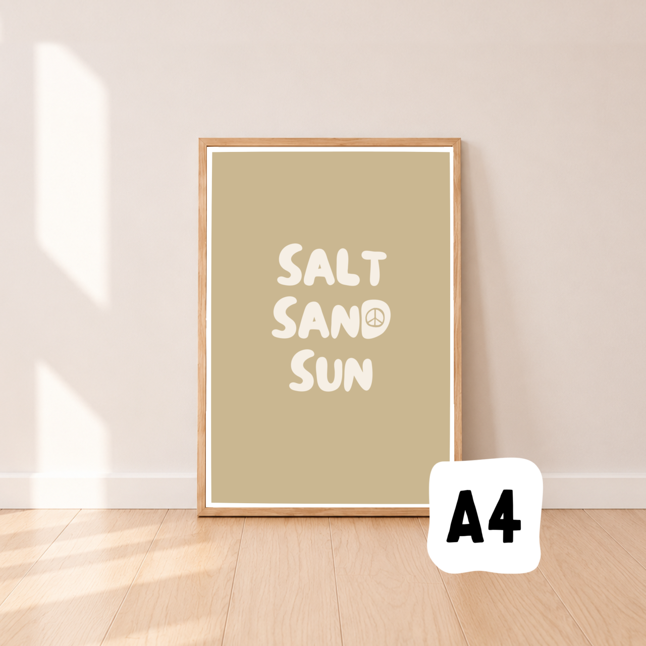 Salt sand sun wall print ~ Wheat  ~ Sale