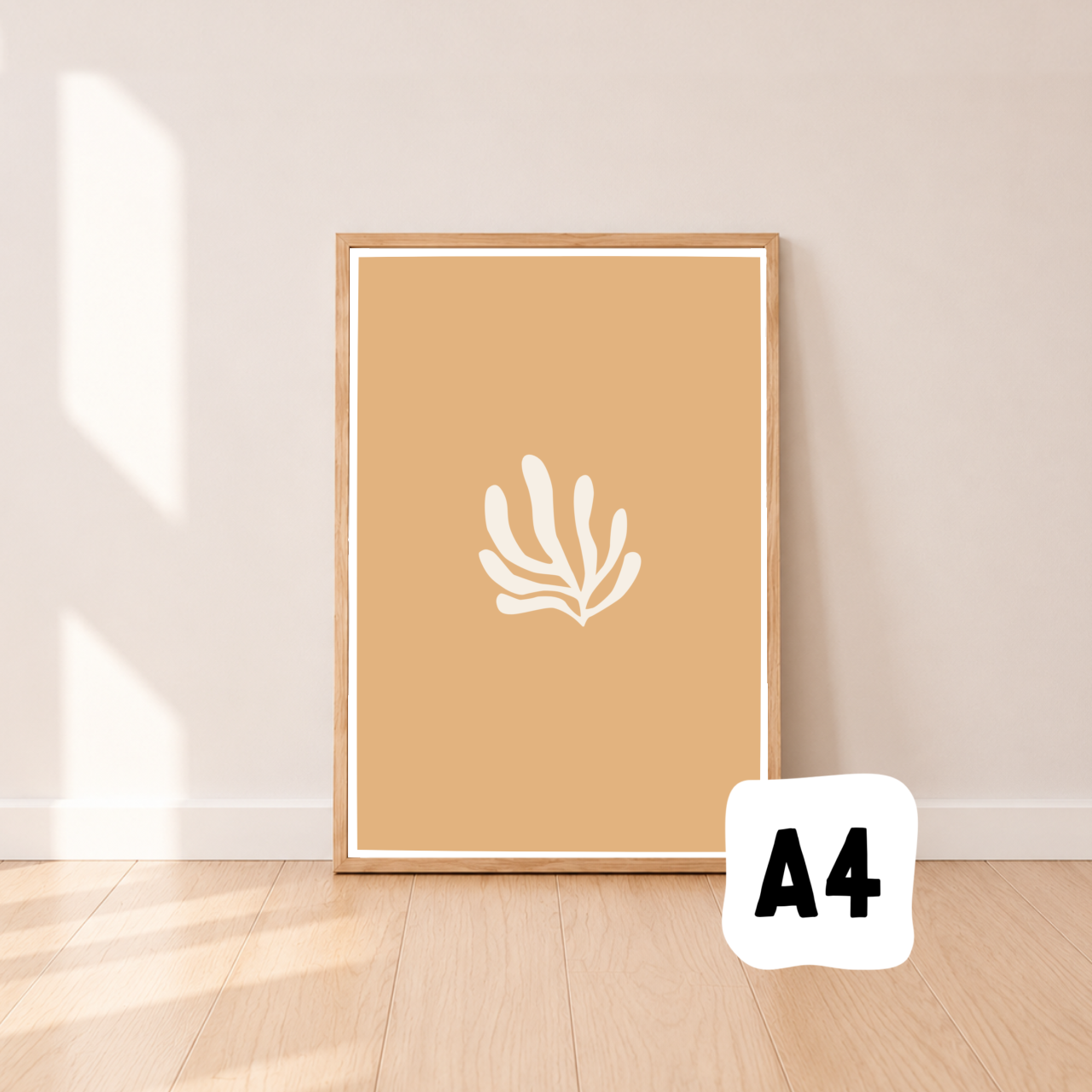 Coral wall print ~ Honey ~ Parchment paper ~ Sale