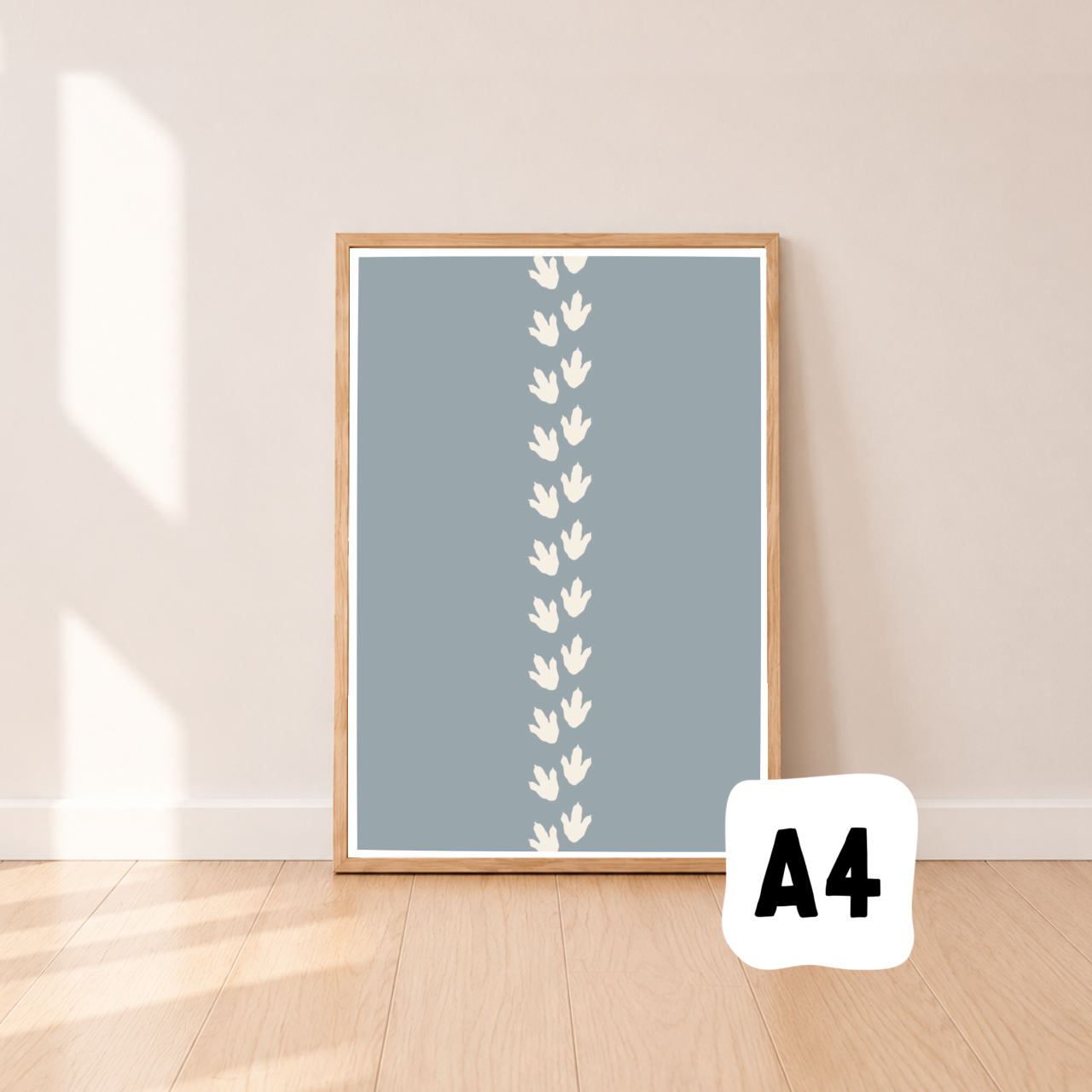 Dino tracks wall print ~ River ~ Sale