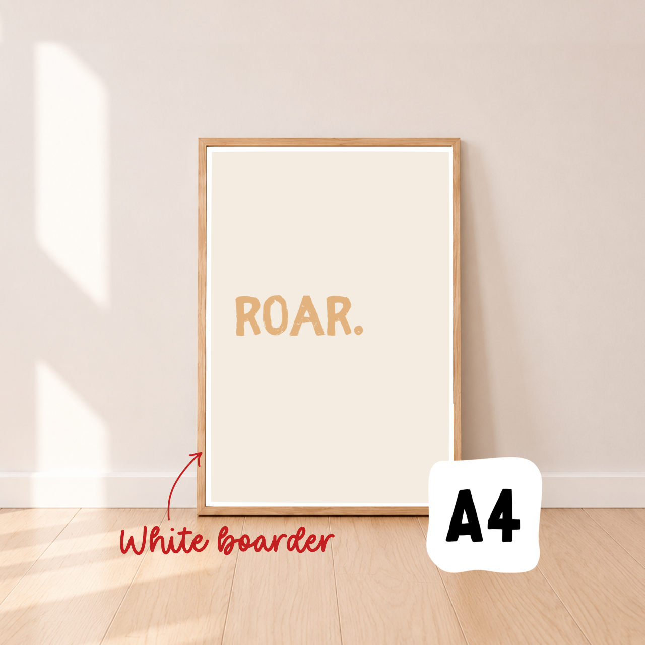 Roar wall print ~ Honey ~ Sale