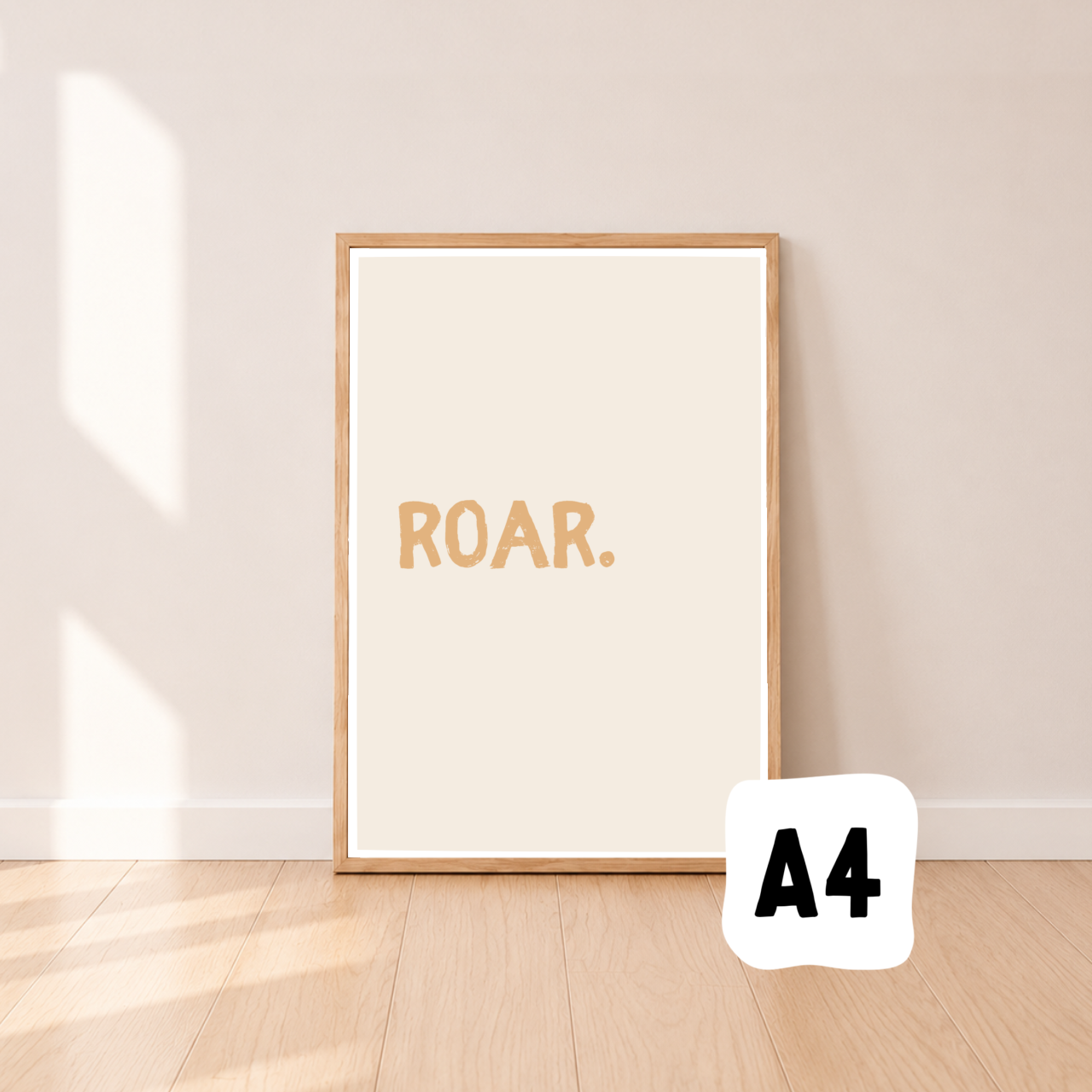 Roar wall print ~ Honey ~ Sale