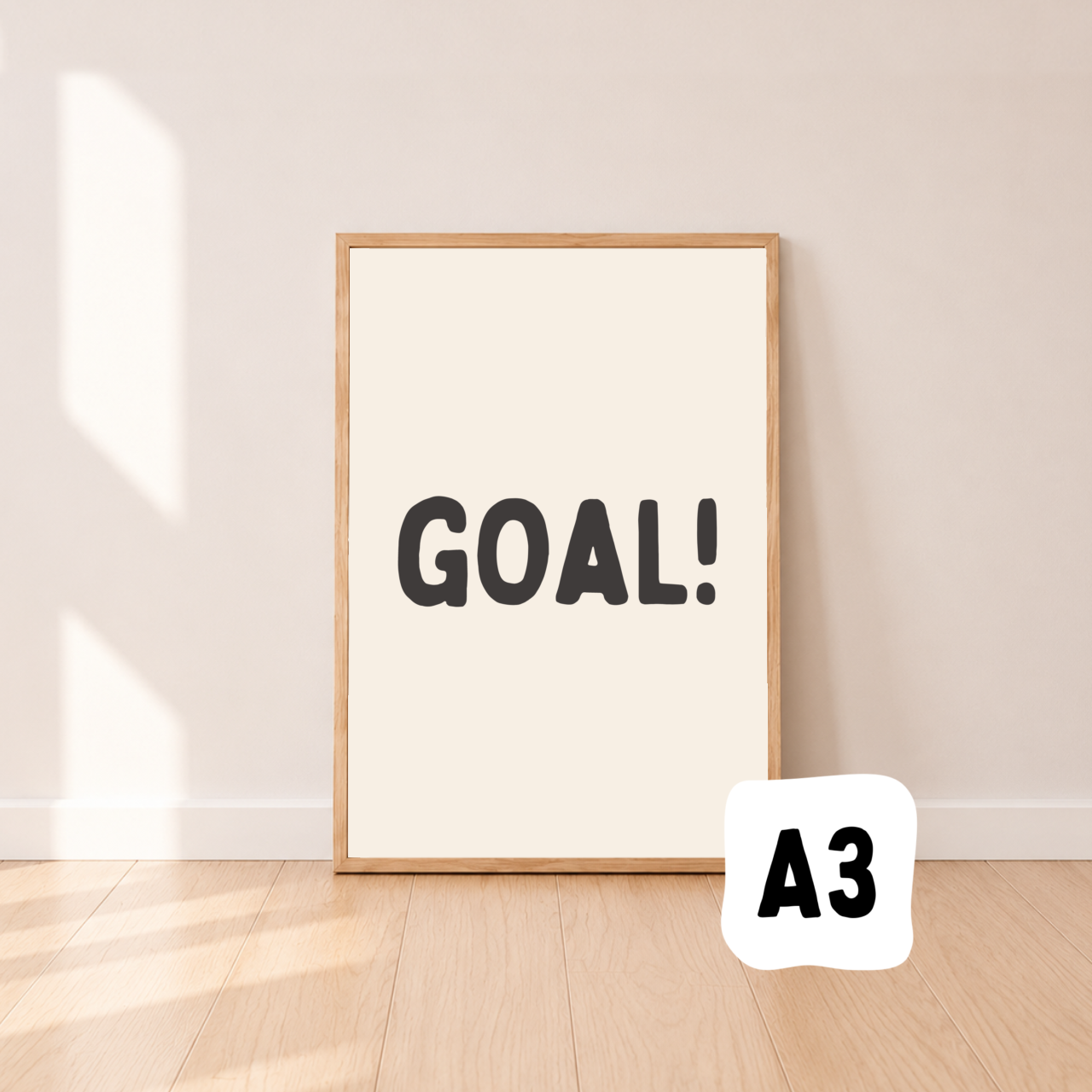 Goal wall print ~ Sale