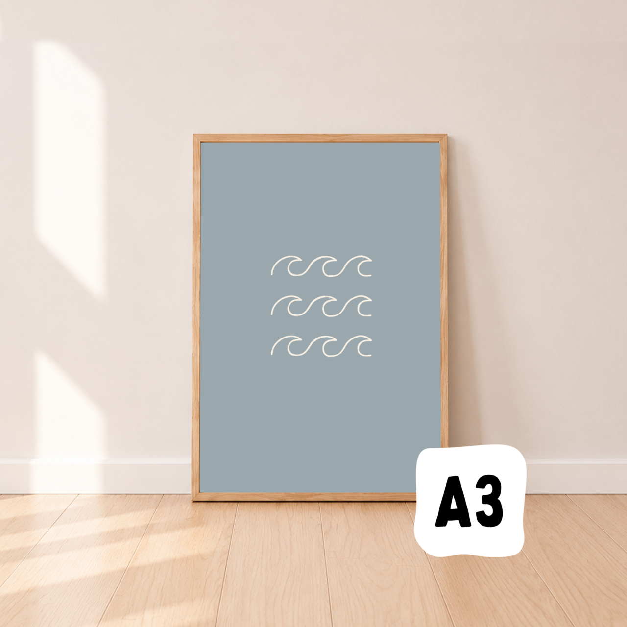 Tide waves wall print ~ River ~ Sale