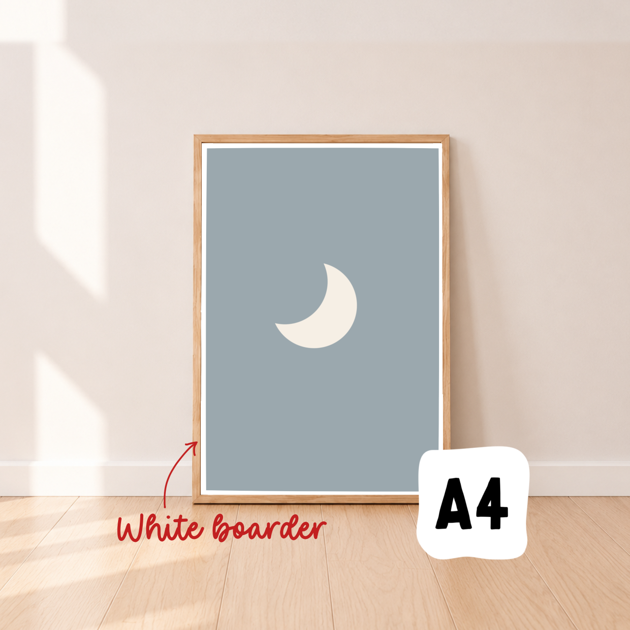 Crescent moon wall print ~ River ~ Sale