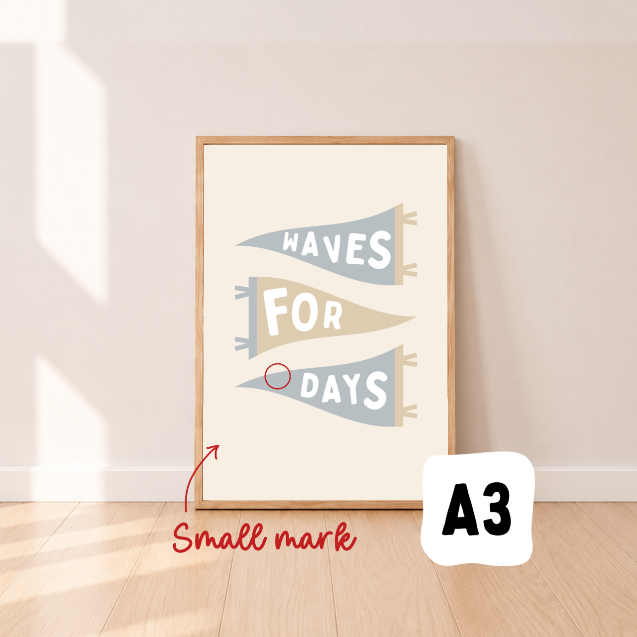 Waves for days wall print ~ Sale