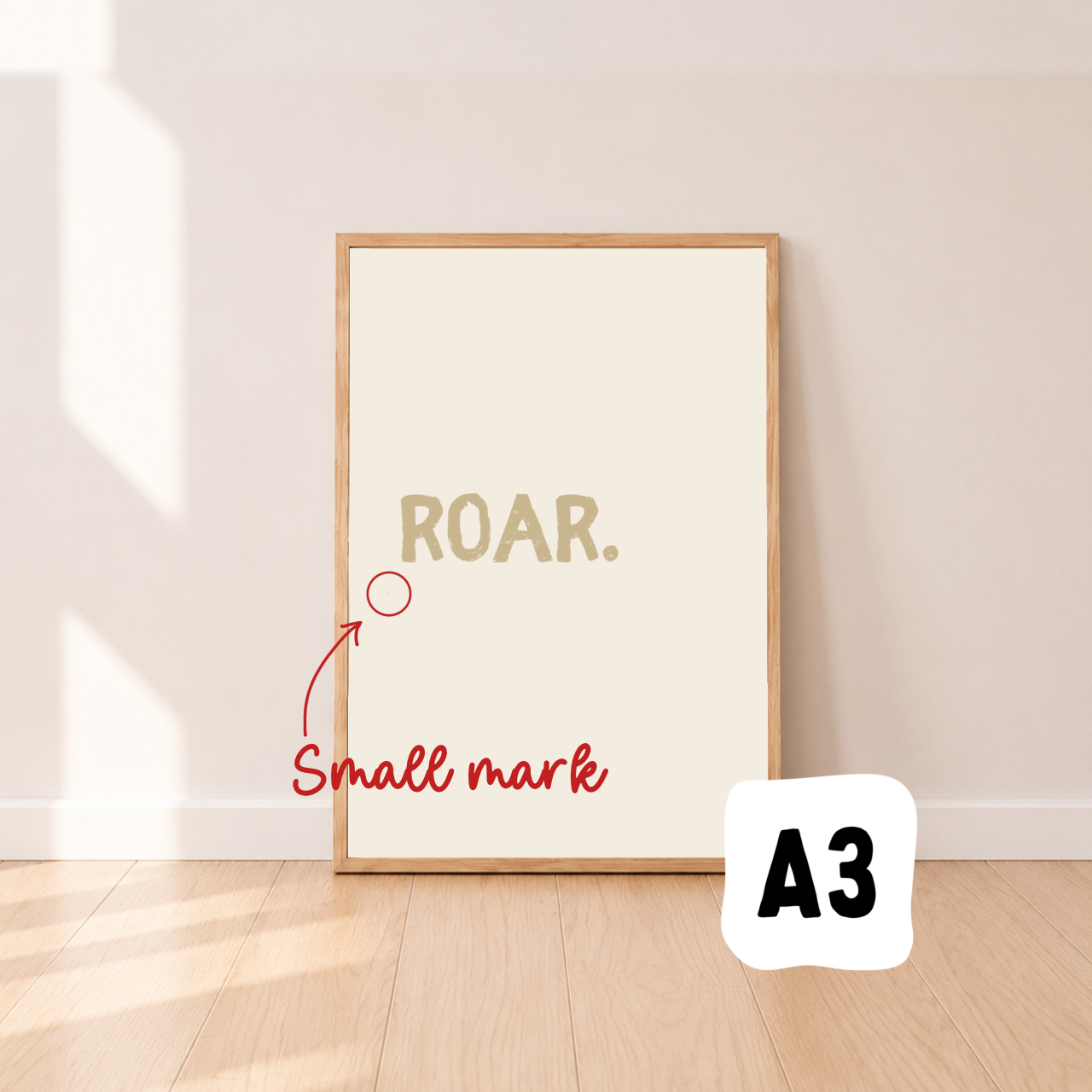 Roar wall print ~ Wheat ~ Sale