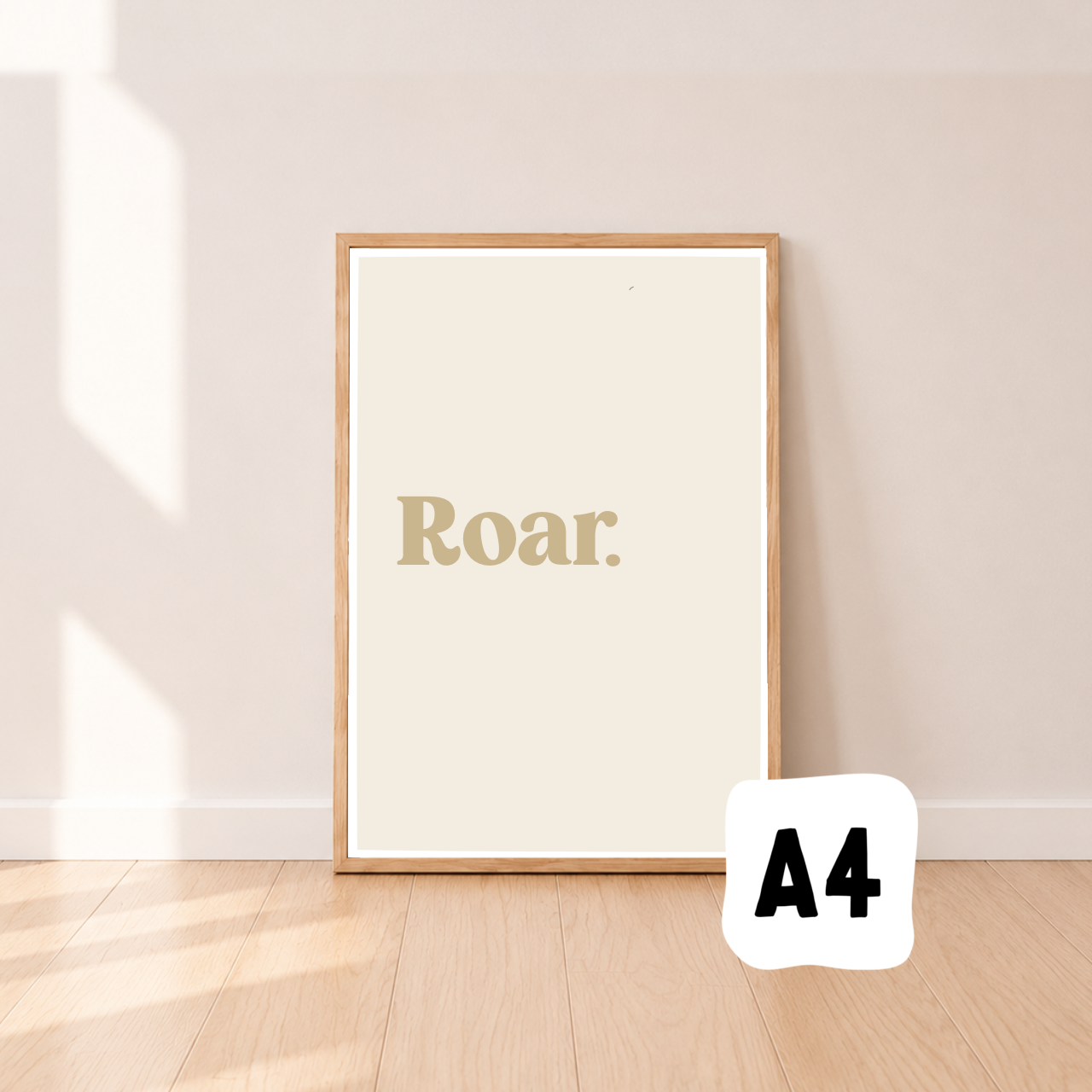 Roar wall print ~ Wheat ~ Sale