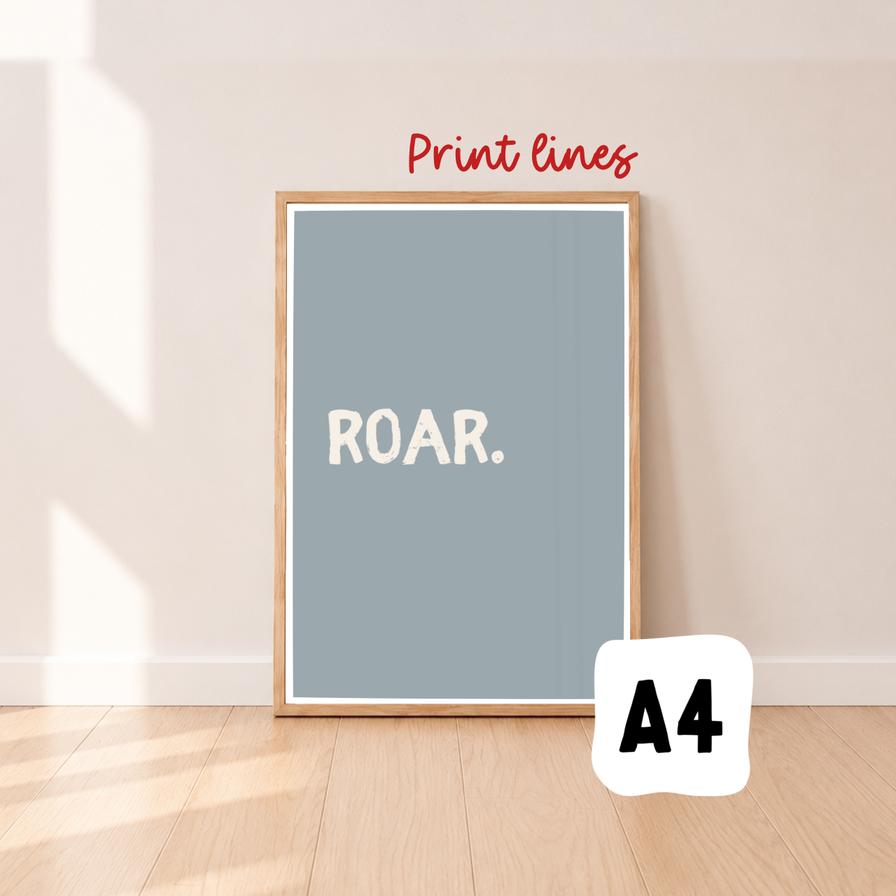 Roar wall print ~ River ~ Sale