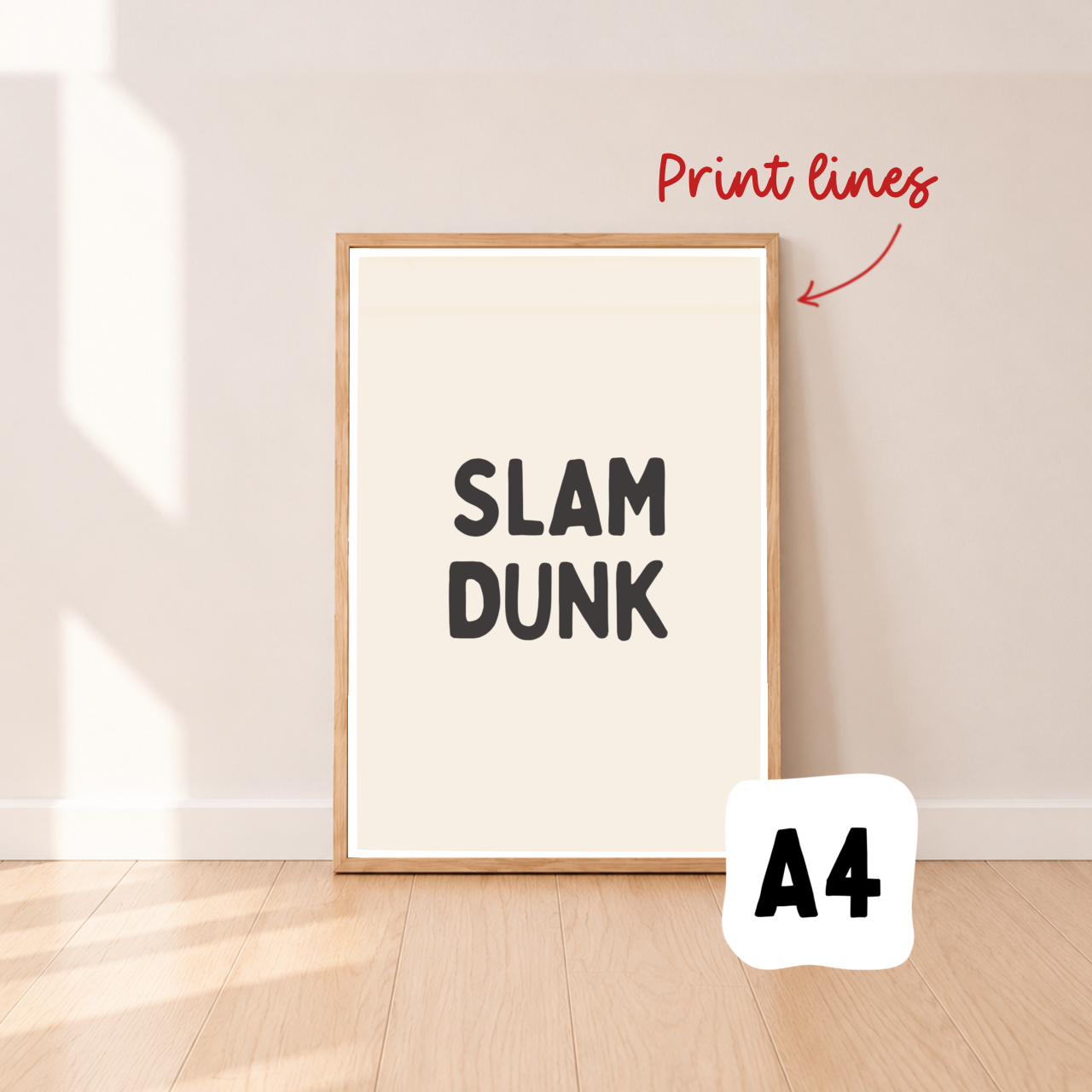 Slam dunk wall print ~ Sale