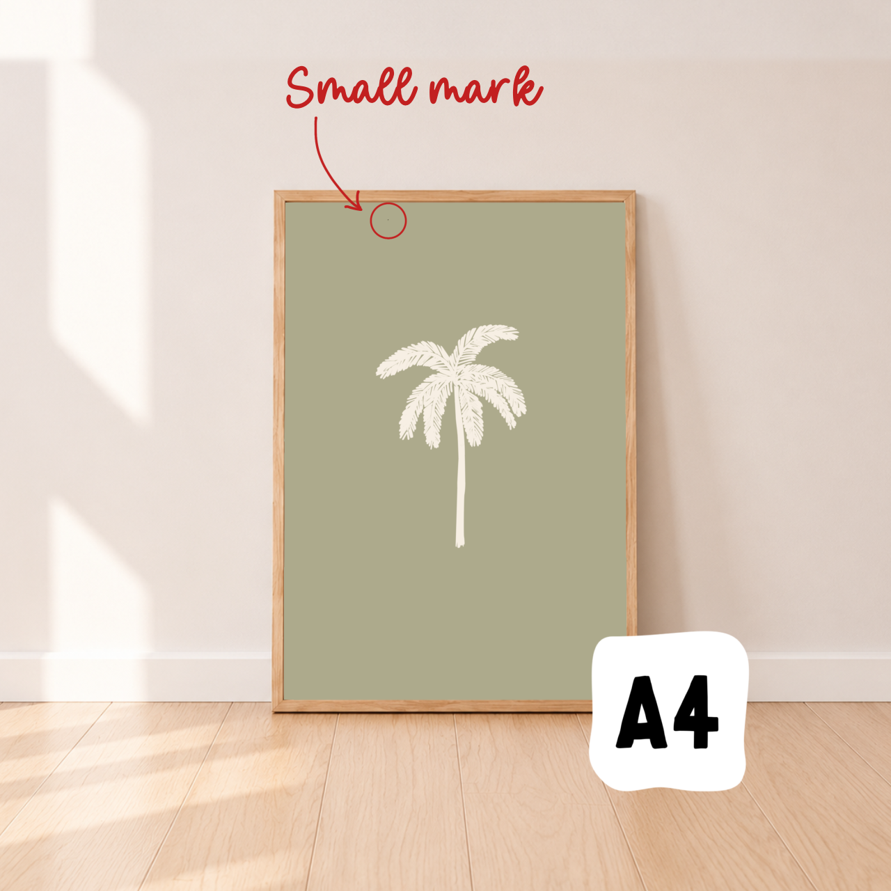Palm tree wall print ~ Moss ~ Sale