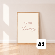 Fly free lovely girls nursery wall art ~ Sale