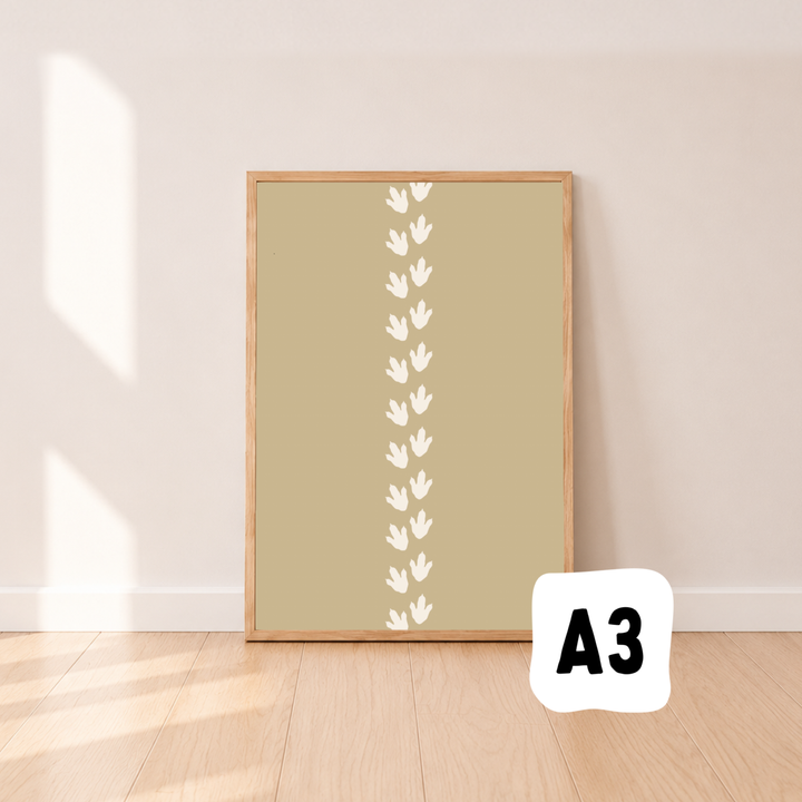 Dinosaur tracks nursery wall art ~ Sale