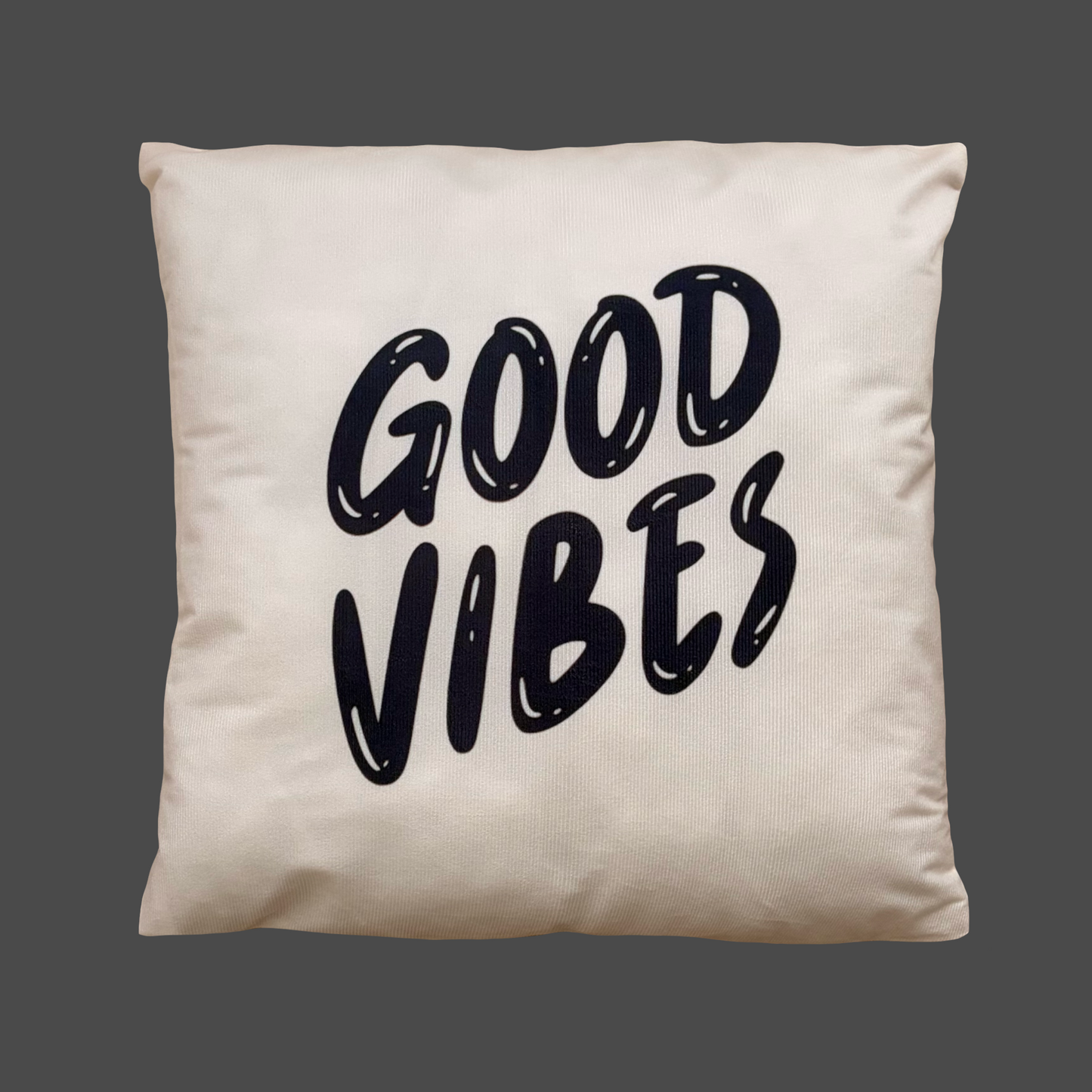 Good vibes cushion slip ~ Sample sale