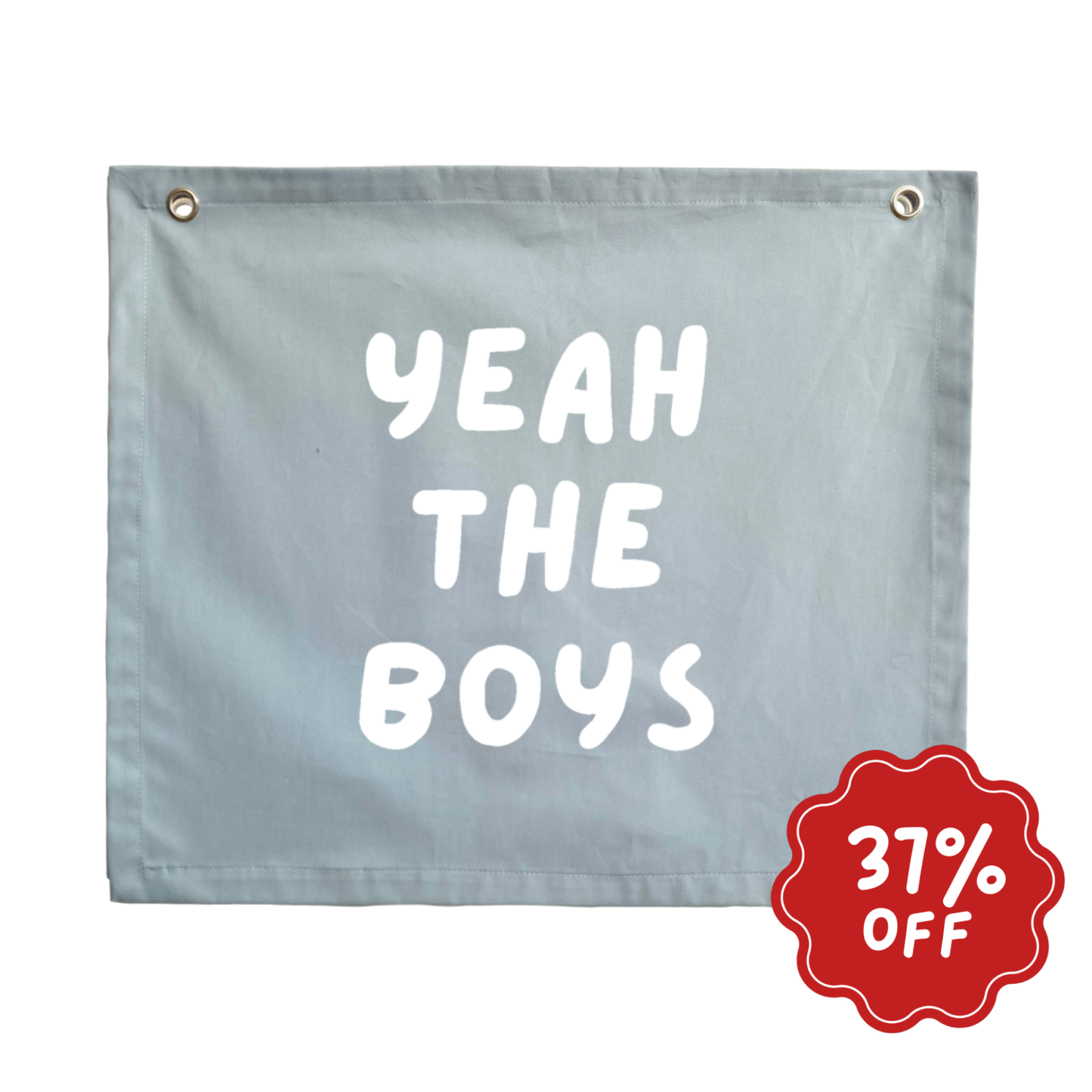 Yeah the boys wall banner ~ Sky blue ~ Imperfect