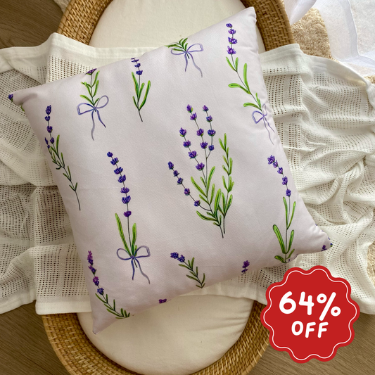 Lavender cushion slip  ~ Sample