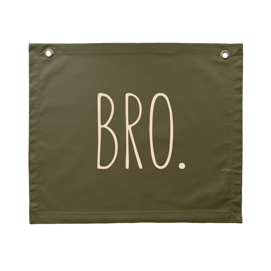 Bro. kids wall banner ~ Olive green ~ Sale