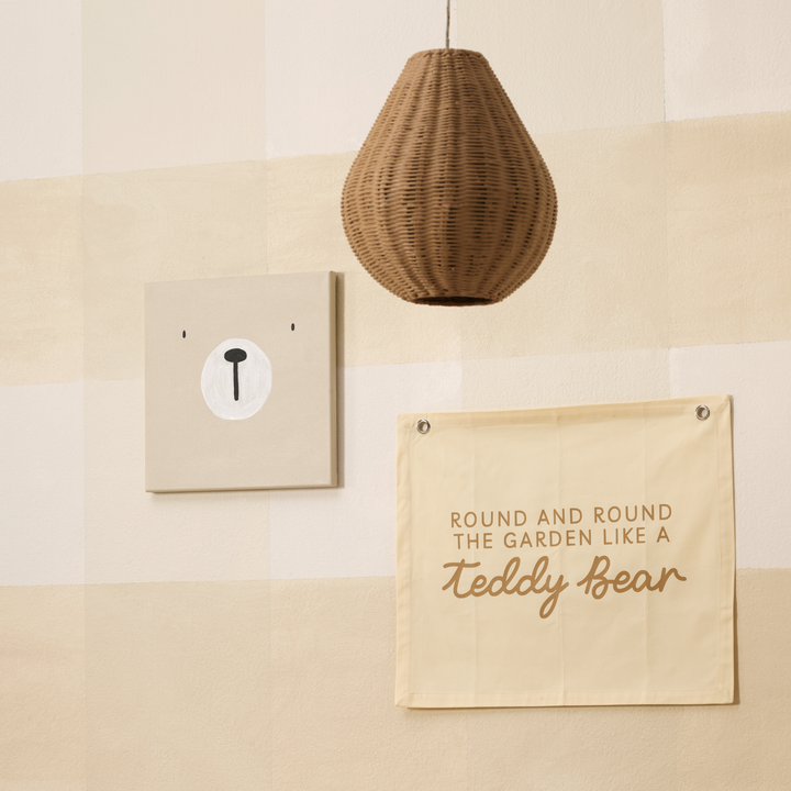 Neutral beige Teddy bear nursery styling. Gender neutral Teddy bear picnic bedroom decor. Beige Teddy bear bedroom wall print. Boys teddy bear nursery inspo. Brown Teddy bear boys bedroom inspo. Teddy bear boys nursery ideas. Teddy bear boys bedroom print. Boys wall prints. Teddy bear picnic boys nursery decor. Simple Teddy bear wall print. Teddy wall print. Teddy nursery wall decor. Gender neutral nursery decor. 