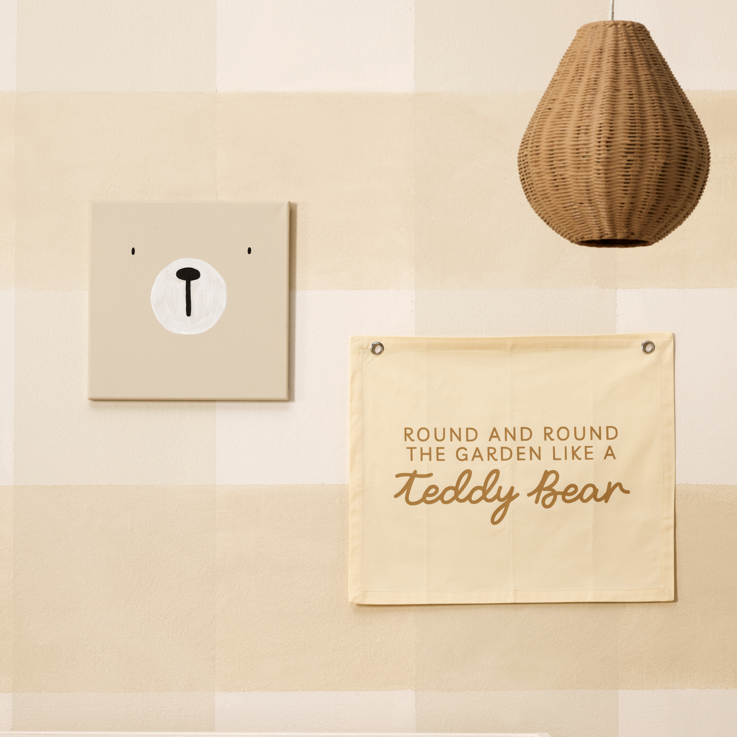Neutral beige Teddy bear nursery styling. Gender neutral Teddy bear picnic bedroom decor. Beige Teddy bear bedroom wall print. Boys teddy bear nursery inspo. Brown Teddy bear boys bedroom inspo. Teddy bear boys nursery ideas. Teddy bear boys bedroom print. Boys wall prints. Teddy bear picnic boys nursery decor. Simple Teddy bear wall print. Teddy wall print. Teddy nursery wall decor. Gender neutral nursery decor. 