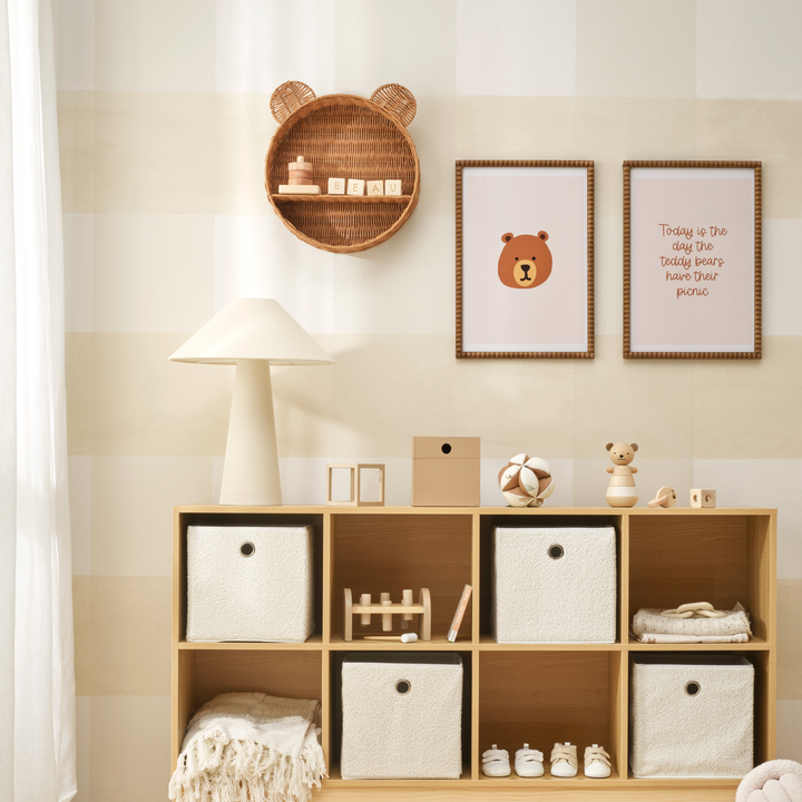 Neutral beige Teddy bear nursery styling. Gender neutral Teddy bear picnic bedroom decor. Beige Teddy bear bedroom wall print. Boys teddy bear nursery inspo. Brown Teddy bear boys bedroom inspo. Teddy bear boys nursery ideas. Teddy bear boys bedroom print. Boys wall prints. Teddy bear picnic boys nursery decor. Simple Teddy bear wall print. Teddy wall print. Teddy nursery wall decor. Gender neutral nursery decor. 