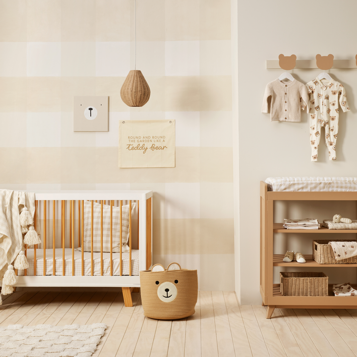 Neutral beige Teddy bear nursery styling. Gender neutral Teddy bear picnic bedroom decor. Beige Teddy bear bedroom wall print. Boys teddy bear nursery inspo. Brown Teddy bear boys bedroom inspo. Teddy bear boys nursery ideas. Teddy bear boys bedroom print. Boys wall prints. Teddy bear picnic boys nursery decor. Simple Teddy bear wall print. Teddy wall print. Teddy nursery wall decor. Gender neutral nursery decor. 