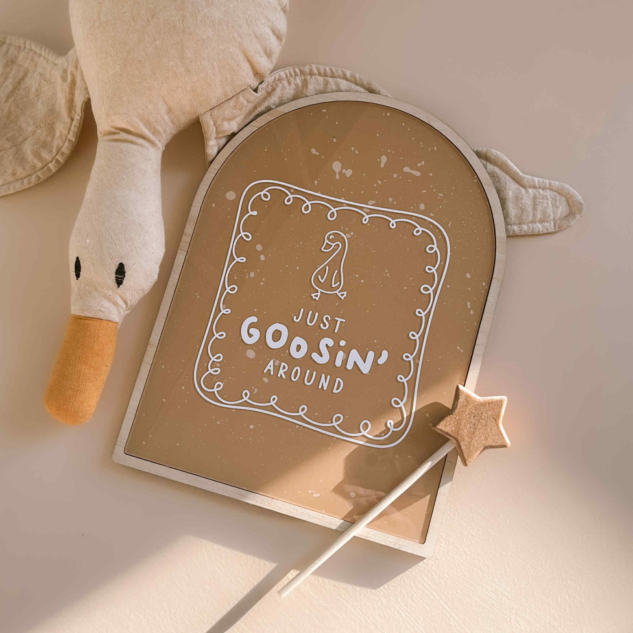 ACRYLIC PRINT - Just Goosin' Around | Kids Room Decor – Hello Saturday ...