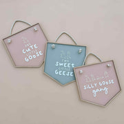 ACRYLIC BANNER - Two Sweet Little Geese | Multiple Colour Options