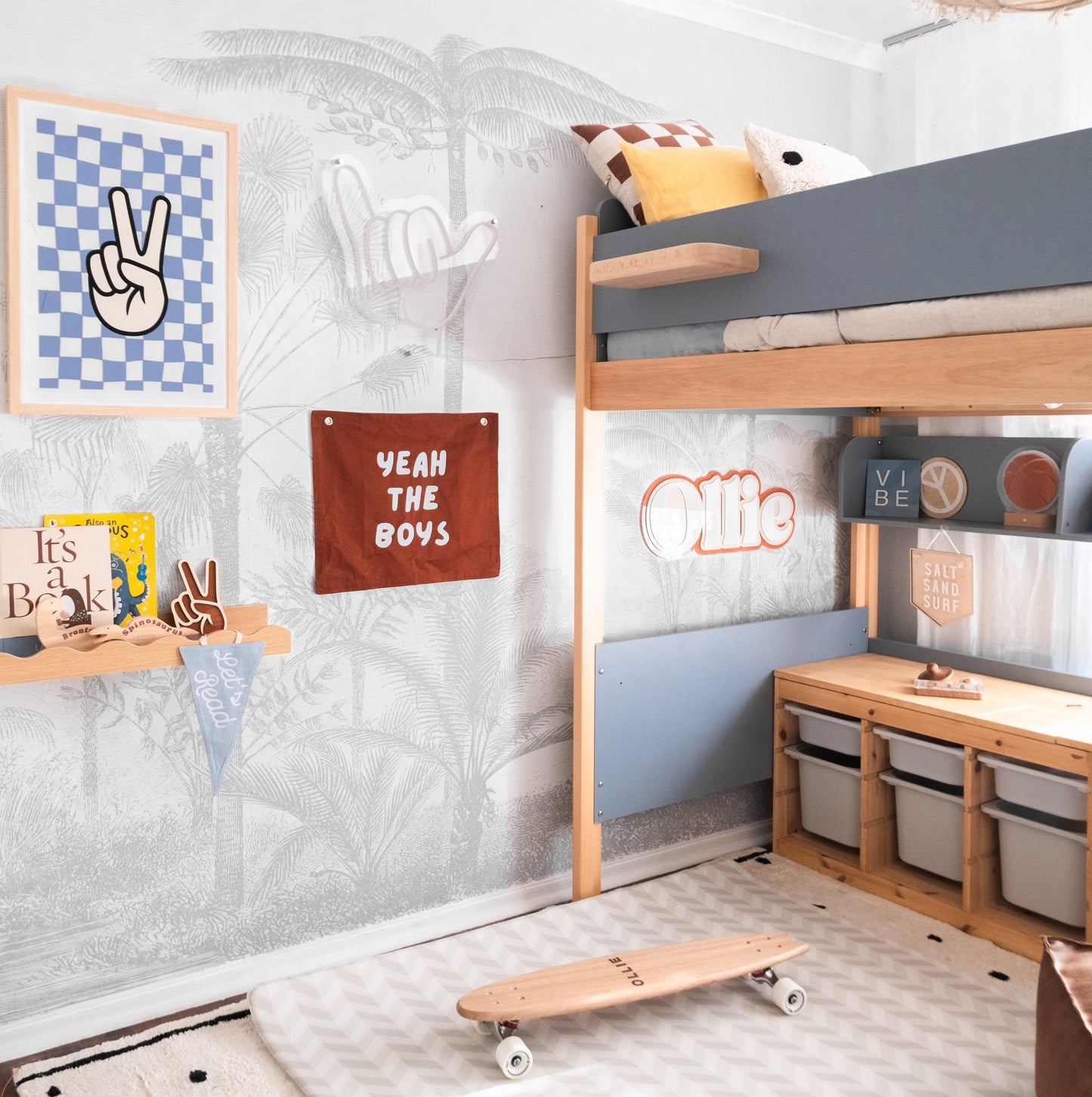Yeah the boys wall banner ~ Rust ~ Sale