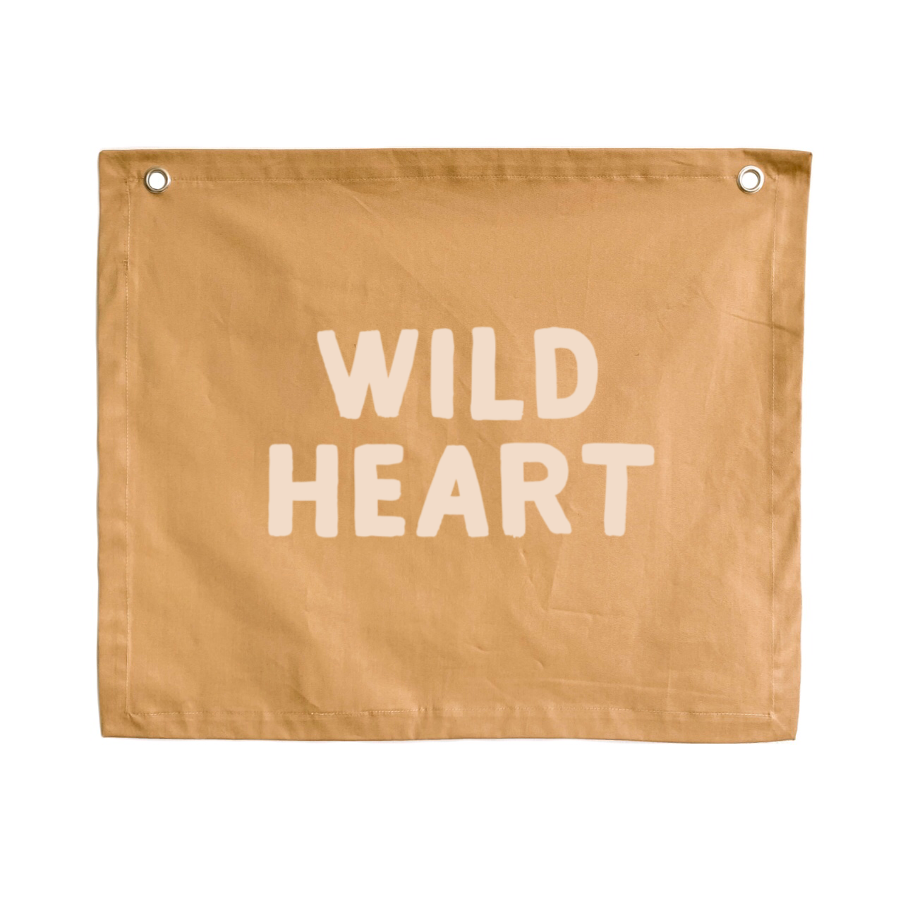 Wild heart kids wall banner / wall hanging ~ Camel