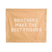 Brothers bedroom styling. Brothers bedroom wall decor. Brothers bedroom wall banner. Brothers wall banner. Brothers bedroom inspo. Brothers bedroom decor ideas. Shared boys bedroom decor. Brothers make the best friends banner. Shared boys room inspo. Brothers wall decor.