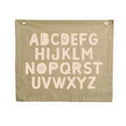Sage green kids room. Sage green nursery decor. Sage green Alphabet kids banner. Baby green abc banner. Boys alphabet wall banner. Surf boys blue bedroom styling. Boys calm surf bedroom decor. Boys surf bedroom wall banner. Boys fun surf room inspo. Beach boys bedroom inspo. Beach boys bedroom ideas. Coastal boys bedroom inspo. ABC wall banner. Pastel green boys bedroom decor.