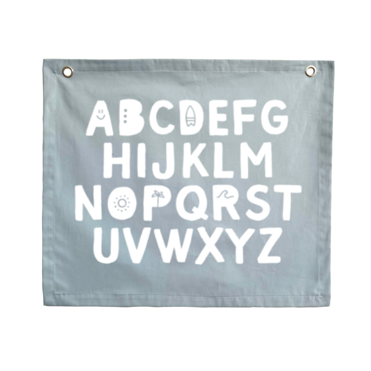 Alphabet kids wall banner / wall hanging ~ Sky