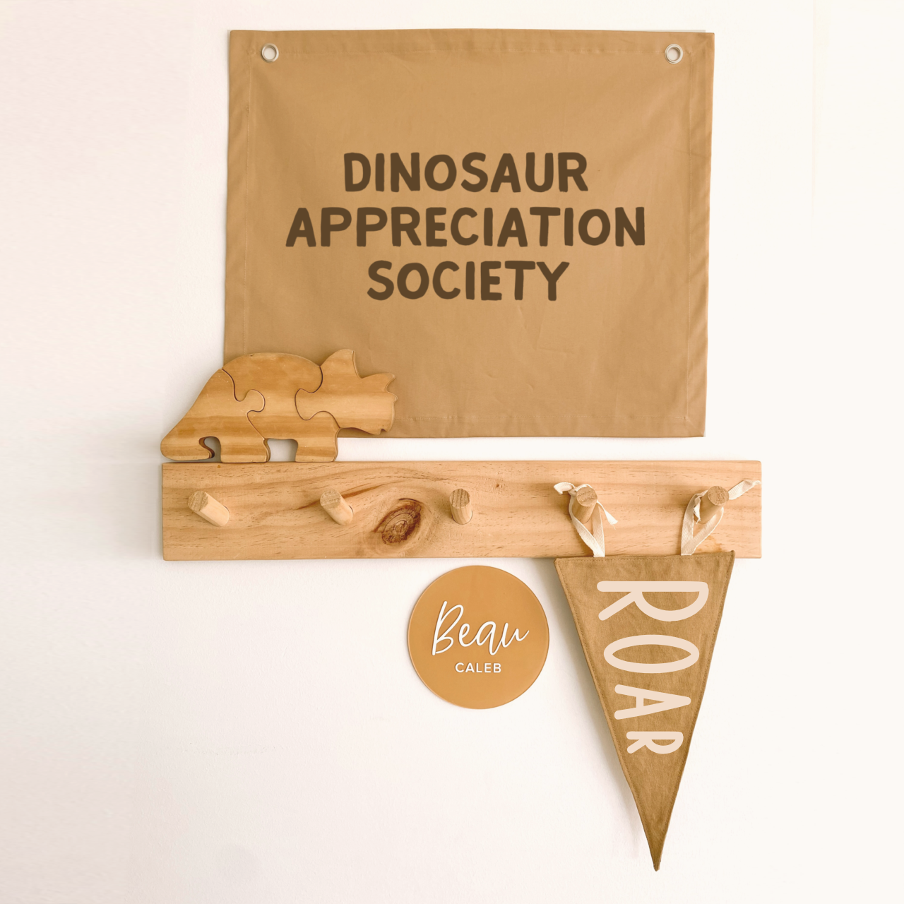 Dinosaur appreciation society wall banner ~ Camel