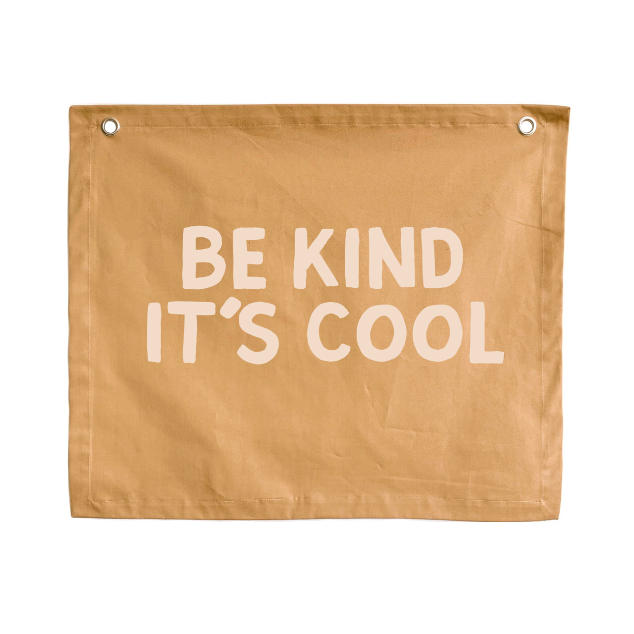 Be kind it’s cool kids wall banner / wall hanging ~ Camel