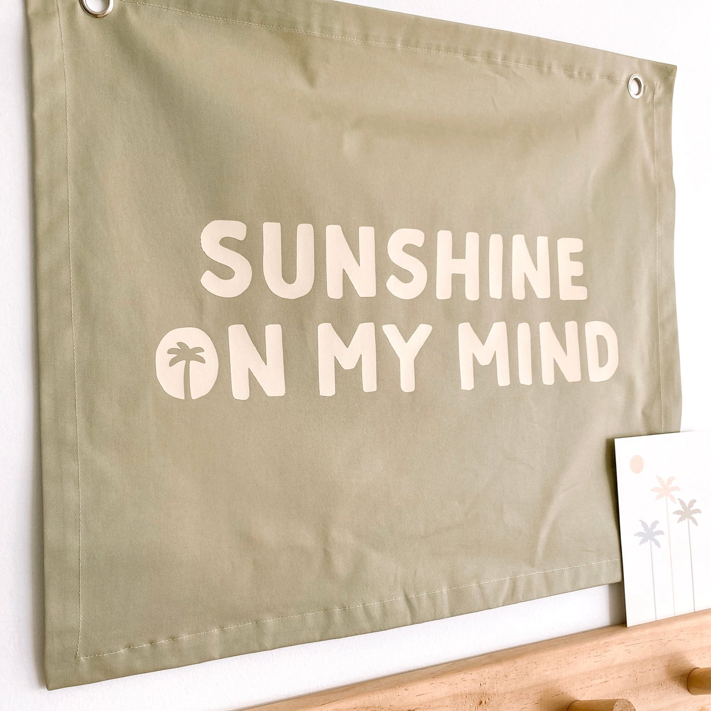 Sunshine on my mind kids wall banner / wall hanging ~ Fern